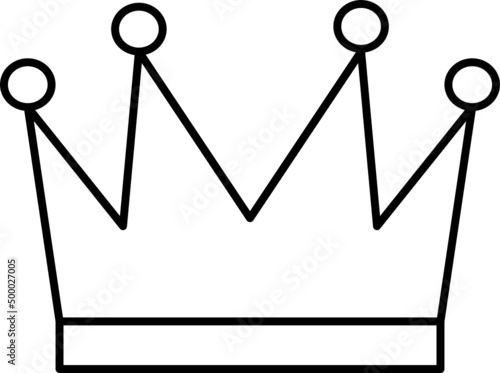 Crown outline icon
