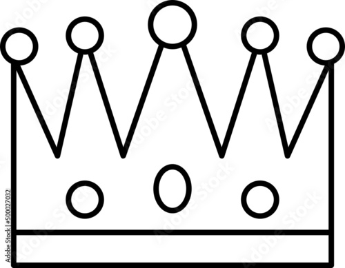Crown outline icon