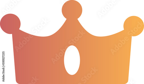 Crown gradient icon