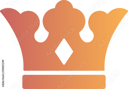 Crown gradient icon