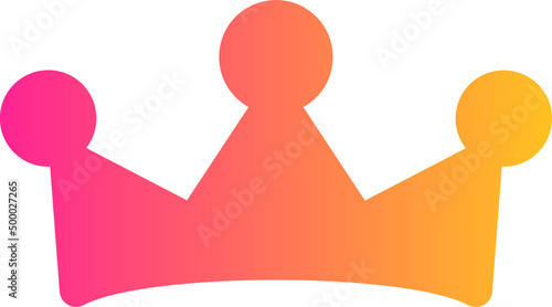 Crown gradient icon