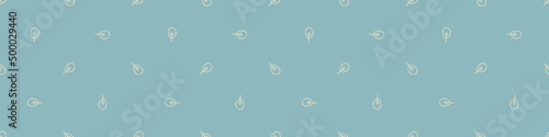 Gender neutral foliage seamless vector border. Simple whimsical 2 tone leaf ribbon. Kids nursery wallpaper or scandi bordur. 