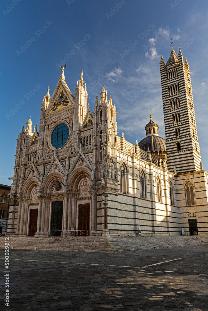 cathedral in Siena in morning light