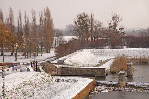 Stone lock (Kamienna sluza) in Gdansk. Poland photo