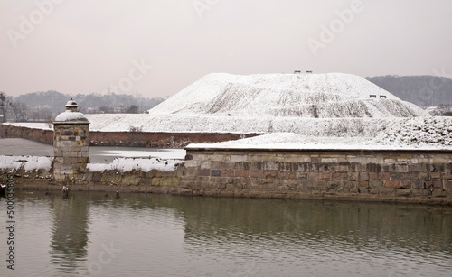 Stone lock (Kamienna sluza) and Zubr bastion in Gdansk. Poland photo