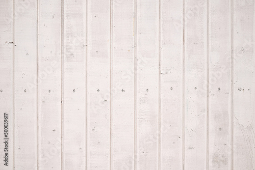 Worn, dirty white vintage wood background - sun faded wood planks, idea for interior or wallpaper