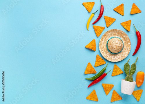 Cinco de Mayo (Fifth of May) celebration concept. Mexican background fiesta holiday time.