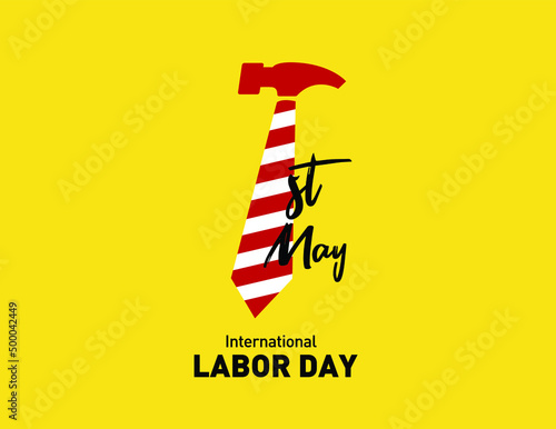 1st May. International labor day concept vector illustration. vector illustration of a happy Labour Day, a national holiday.
