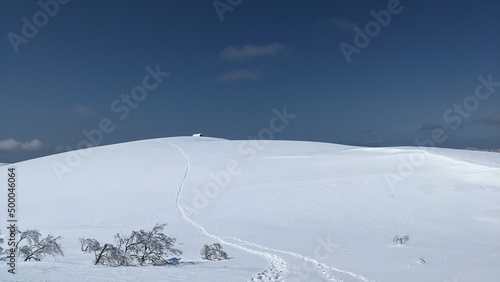 slope in the mountains