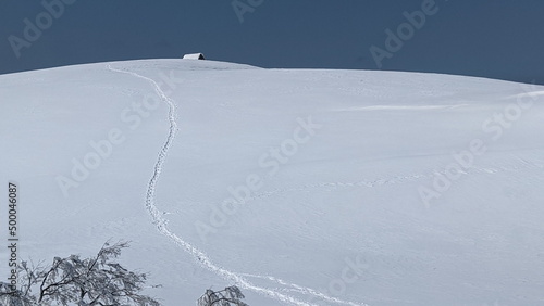 slope in the mountains