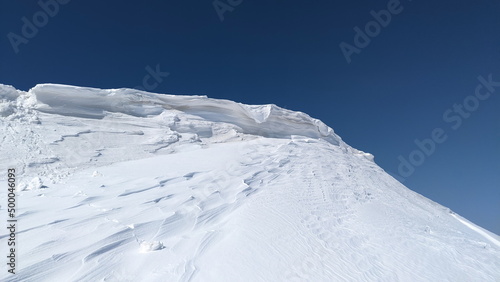 snow covered mountains