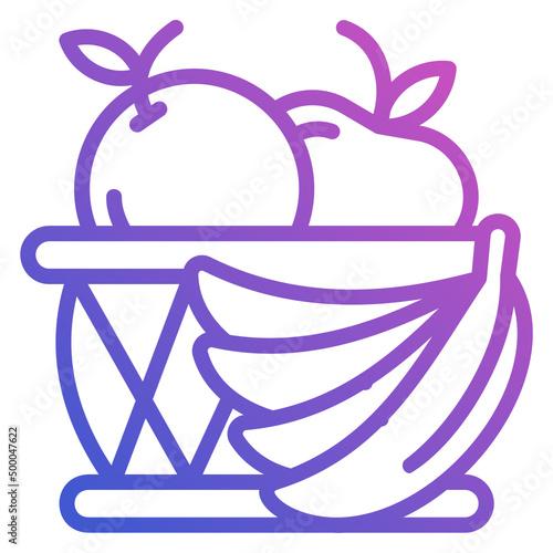 man fat overweight line gradient icon. Can be used for digital product, presentation, print design and more.