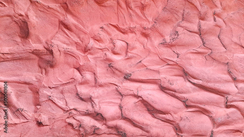 Closeup of patterned sand near a riverbed photo