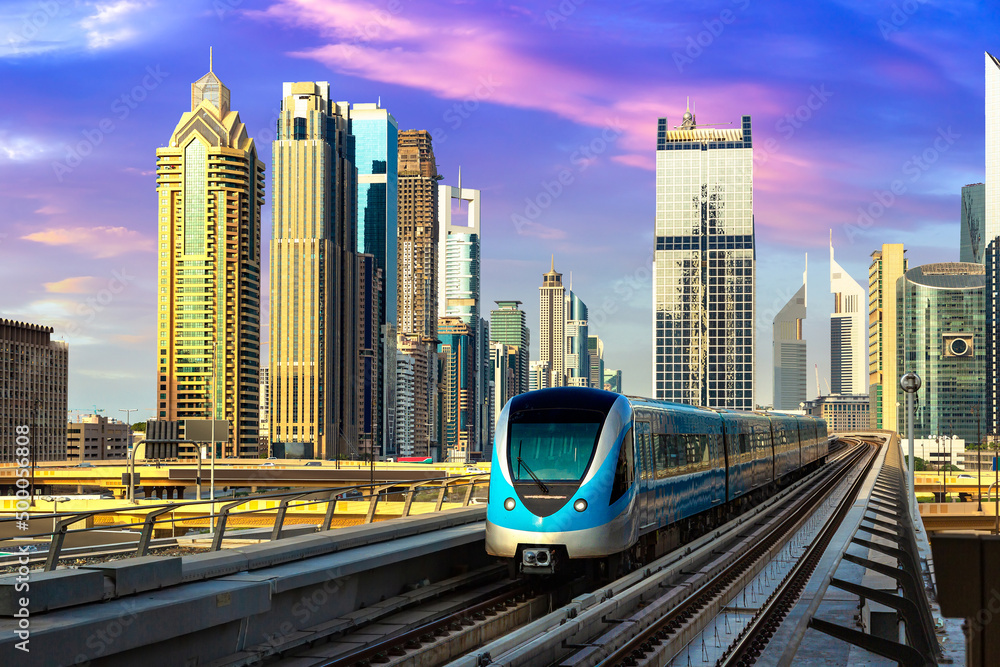Wall Mural Metro railway in Dubai