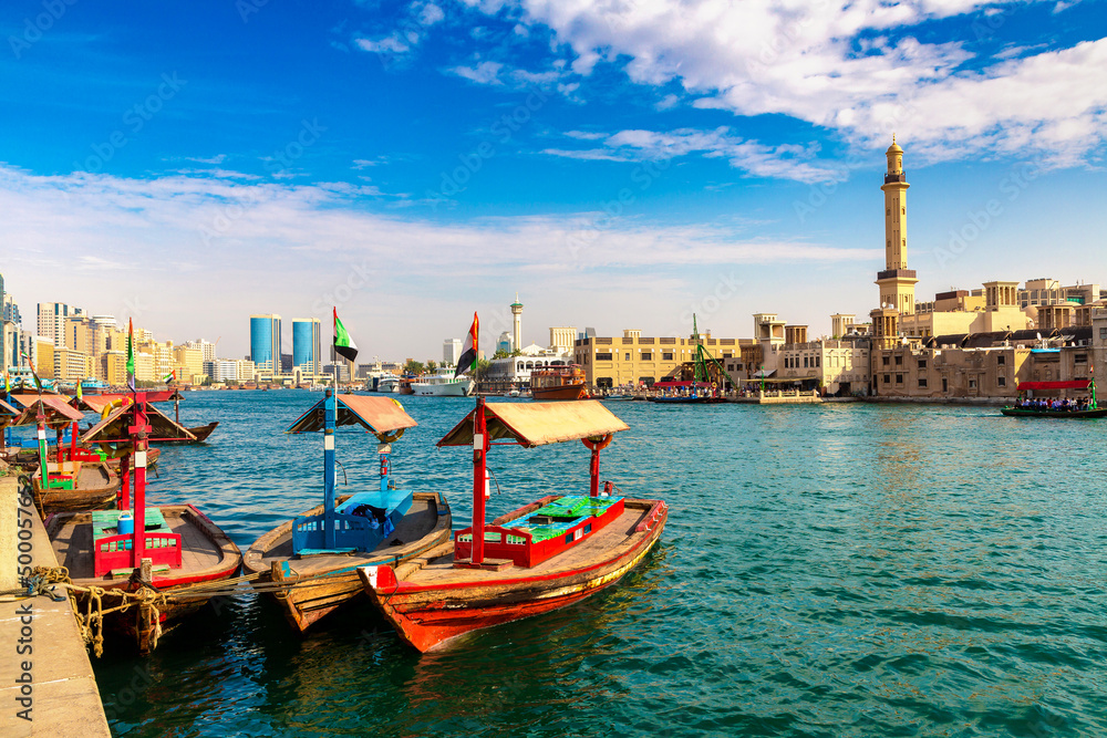 Abra wooden boat in Dubai