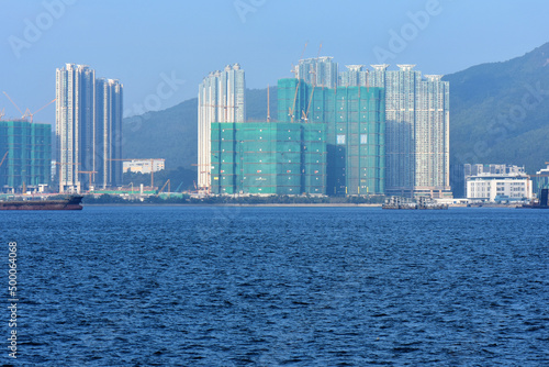 Принти на полотні Scenic view of a seaside residential development of a Lohas park formerly named