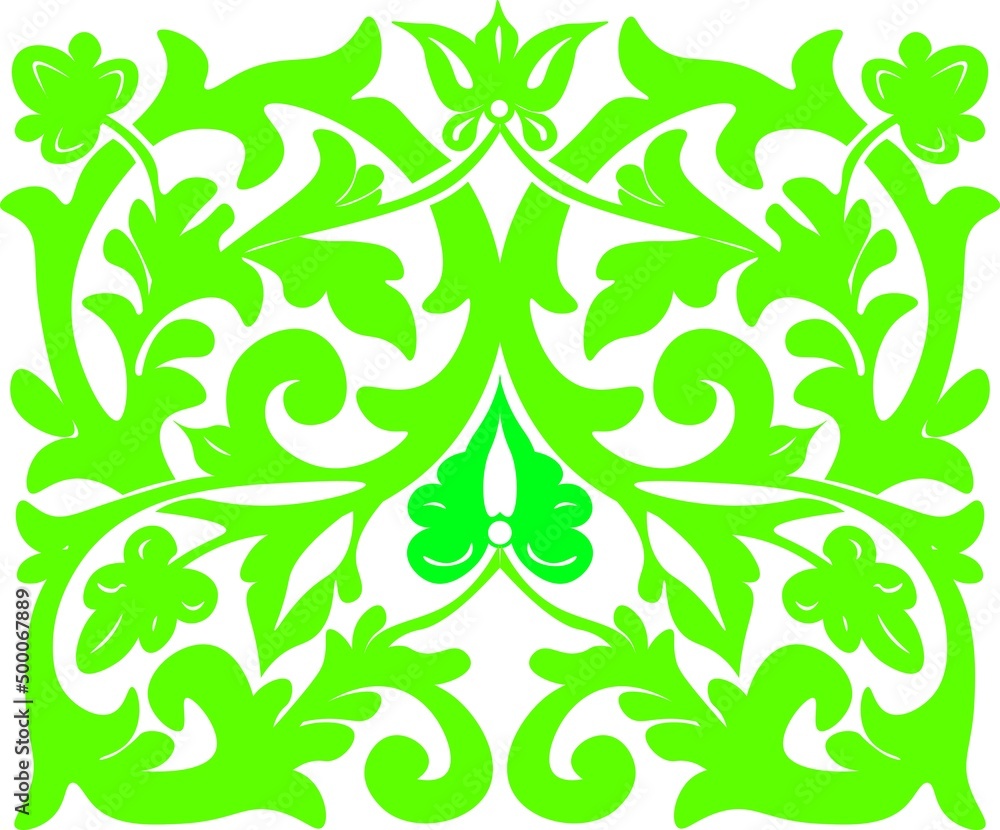 Floral pattern. wood carving pattern Floral pattern. wood carving pattern
