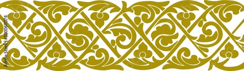 Floral pattern. wood carving pattern