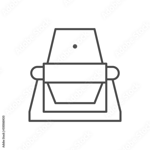 Metallurgical ladle line outline icon