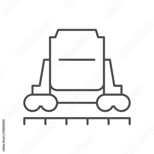 Metallurgical ladle line outline icon