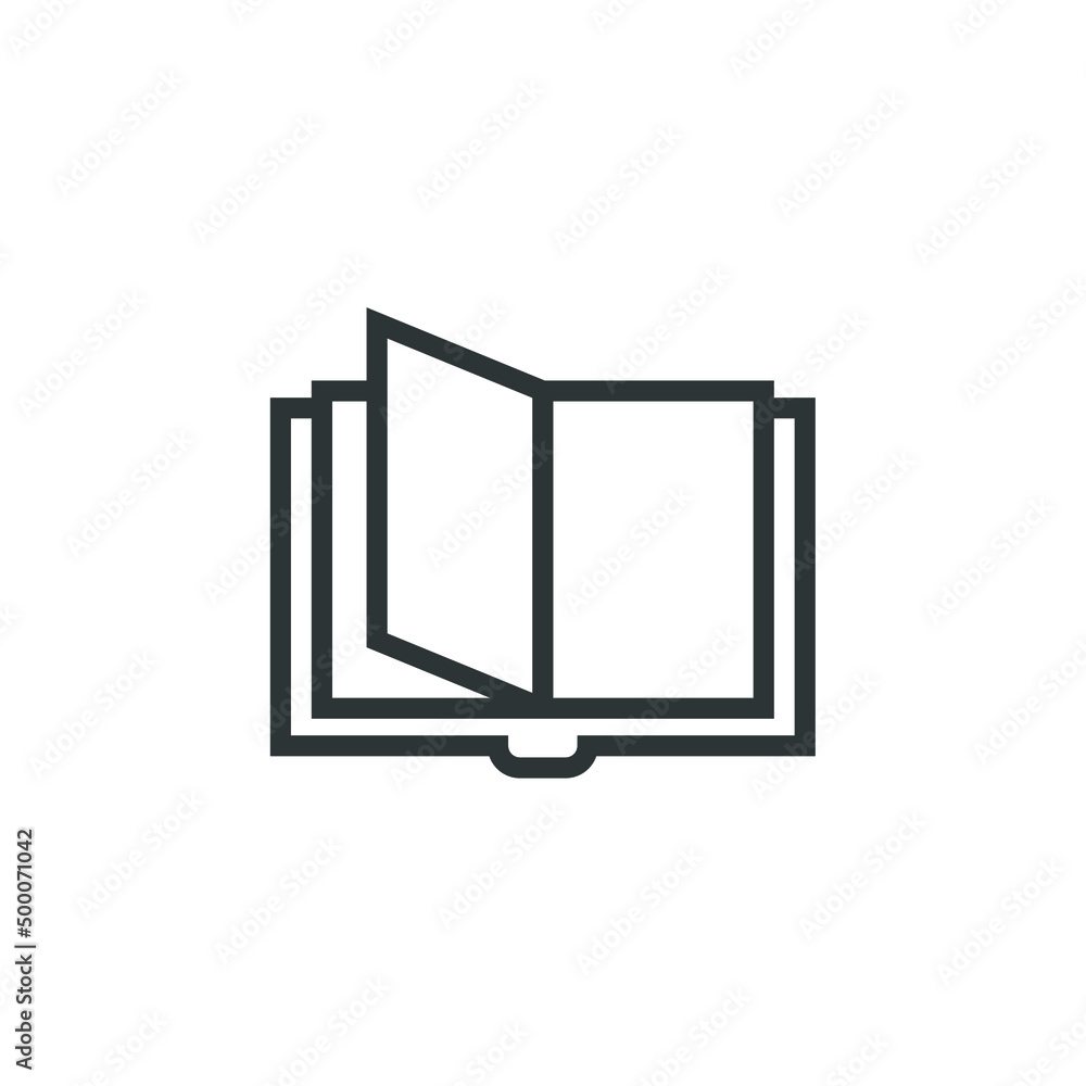 Vector sign of the book symbol is isolated on a white background. book icon color editable. Vector sign of the book symbol is isolated on a white background. book icon color editable.