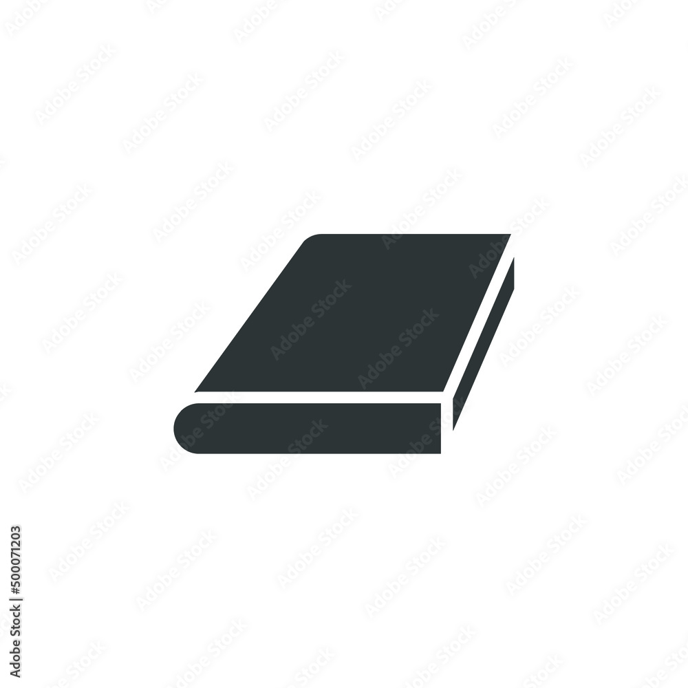 Vector sign of the book symbol is isolated on a white background. book icon color editable. Vector sign of the book symbol is isolated on a white background. book icon color editable.