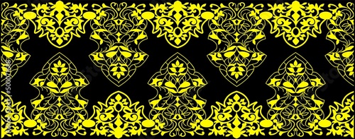 Floral pattern. carving wood pattern