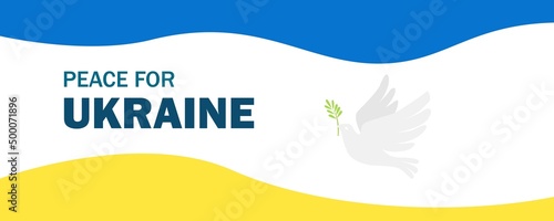 War in Ukraine. Russia attacked Ukraine. Stop war. Pray for Ukraine. vector