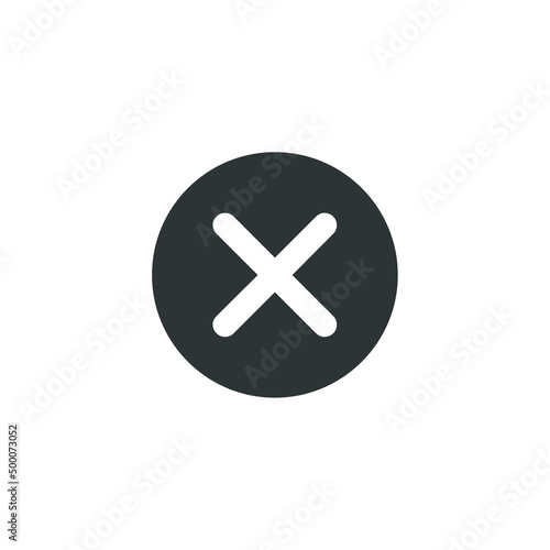 Vector sign of the cross symbol is isolated on a white background. cross icon color editable.