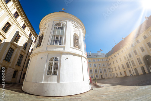 Chapel of the Holy Cross in the second courtyard of Prague Castle. Czech Republic photo