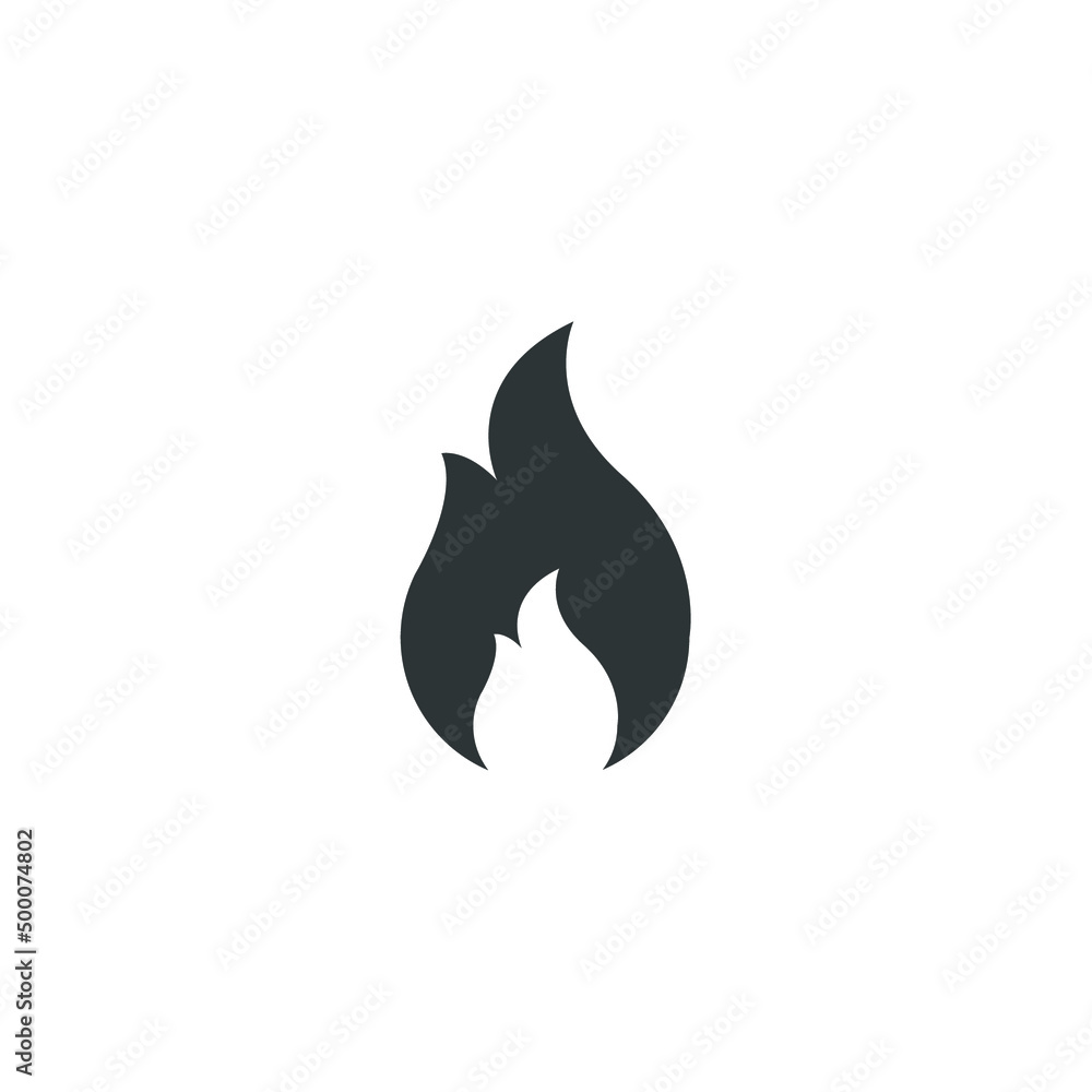 Vector sign of the Fire flame symbol is isolated on a white background. Fire flame icon color editable. Vector sign of the Fire flame symbol is isolated on a white background. Fire flame icon color editable.