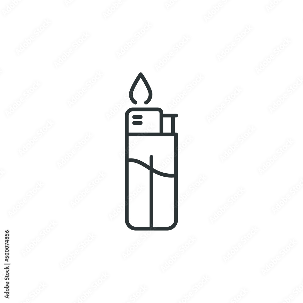 Vector sign of the fire lighter symbol is isolated on a white background. fire lighter icon color editable. Vector sign of the fire lighter symbol is isolated on a white background. fire lighter icon color editable.