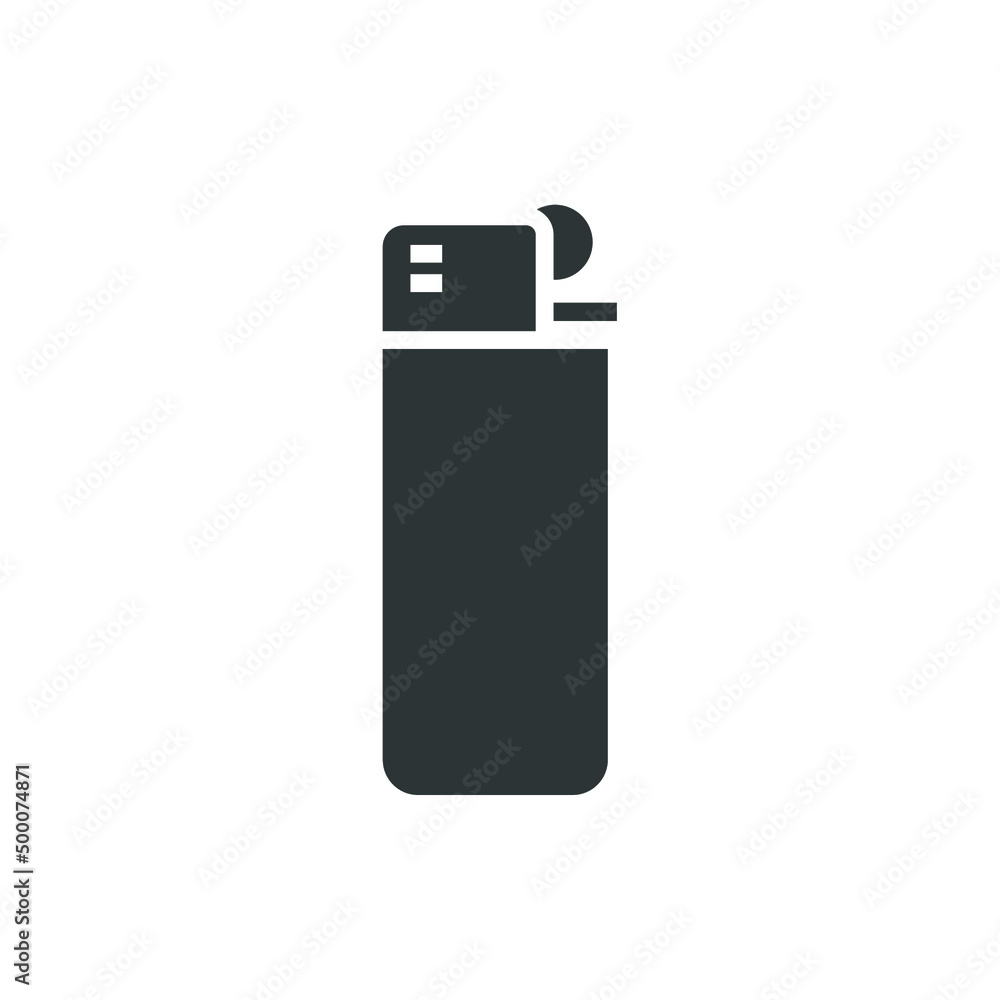 Vector sign of the fire lighter symbol is isolated on a white background. fire lighter icon color editable. Vector sign of the fire lighter symbol is isolated on a white background. fire lighter icon color editable.