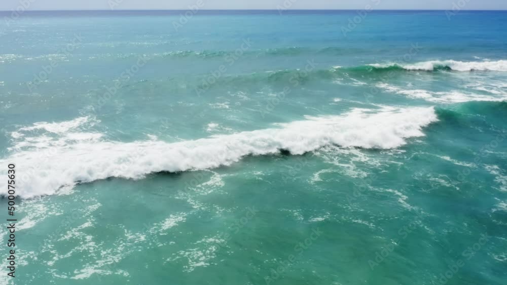 Stormy waves of Ocean crashing into the water Stormy waves of Ocean crashing into the water