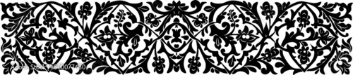Floral pattern. carving wood pattern