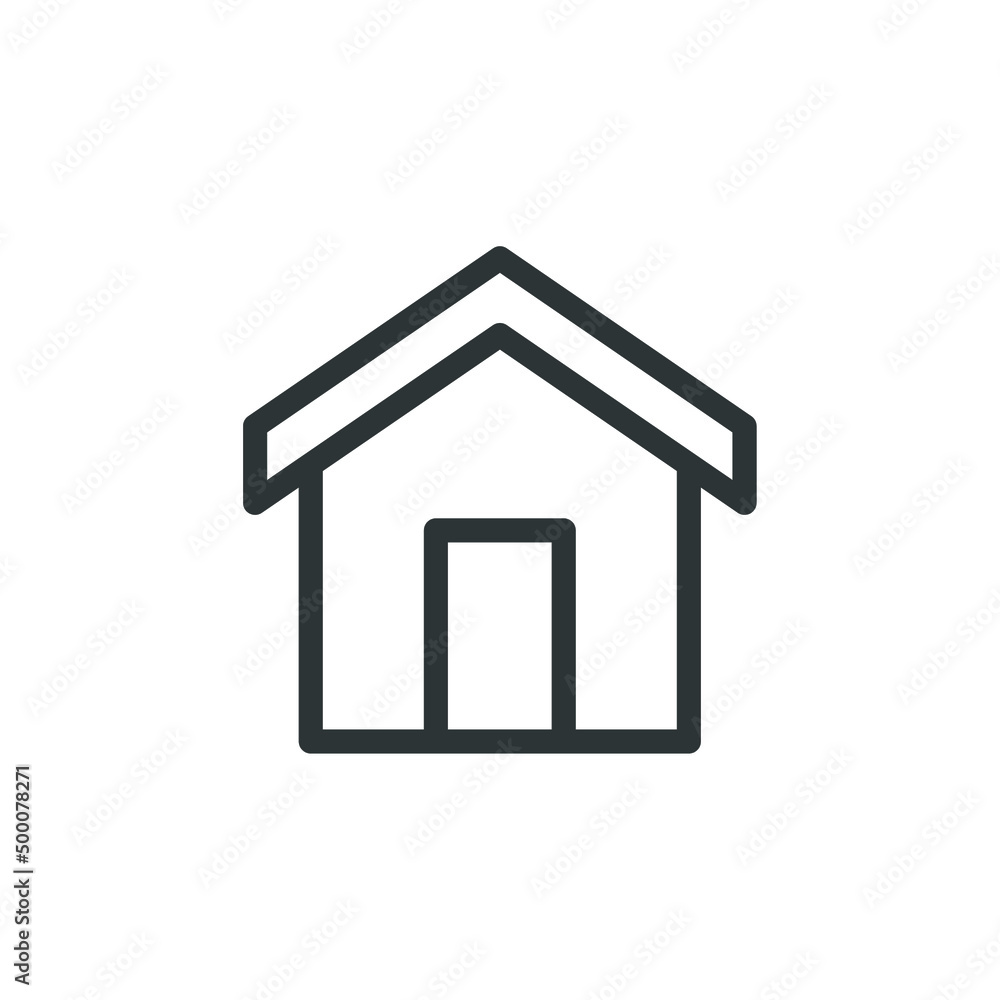 Vector sign of the Home symbol is isolated on a white background. Home icon color editable. Vector sign of the Home symbol is isolated on a white background. Home icon color editable.