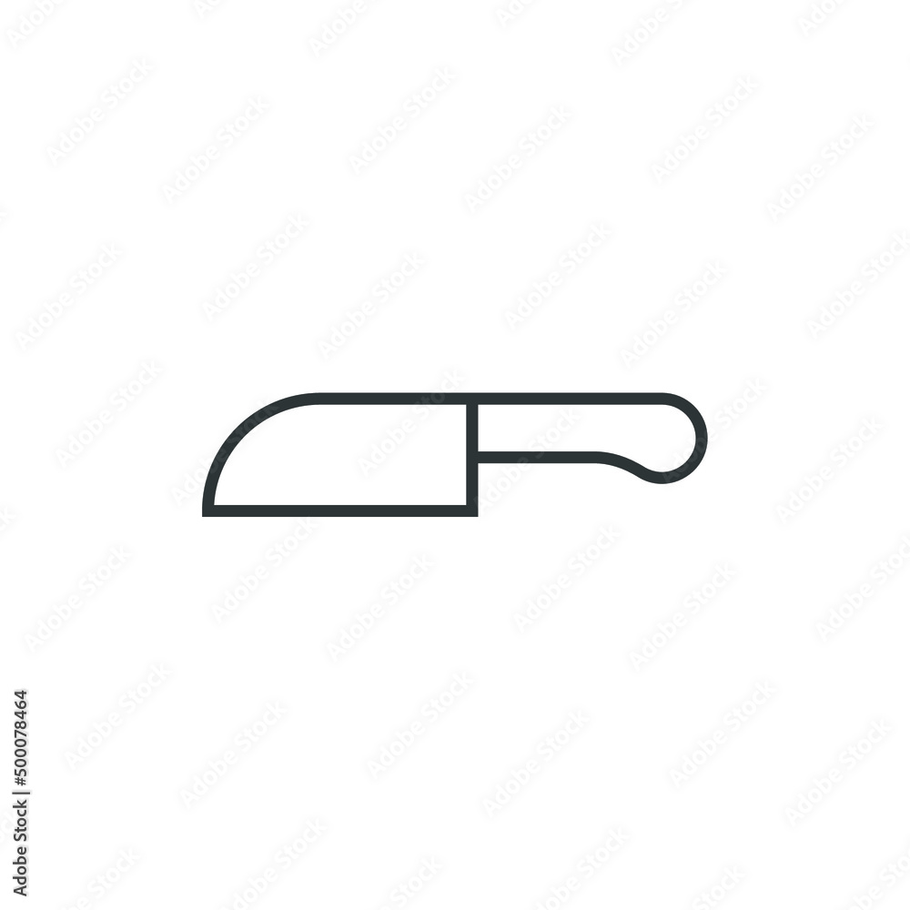 Vector sign of the knife symbol is isolated on a white background. knife icon color editable. Vector sign of the knife symbol is isolated on a white background. knife icon color editable.