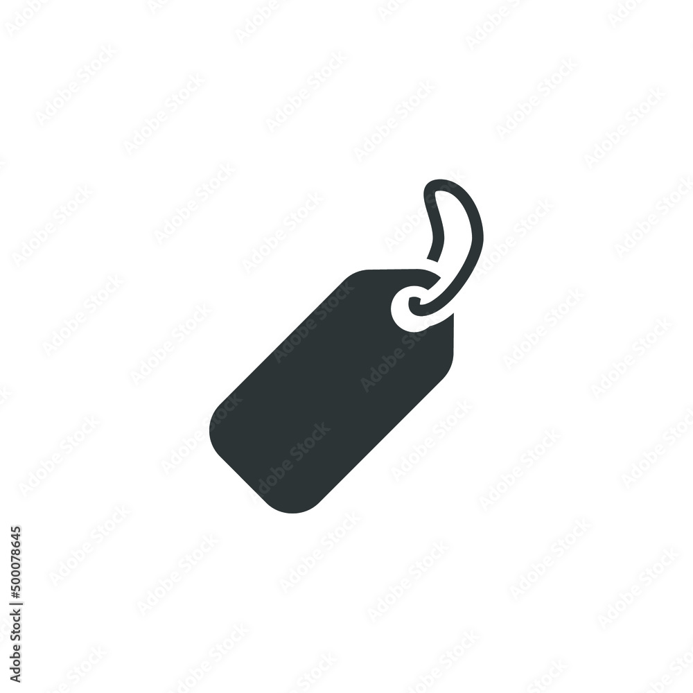 Vector sign of the label symbol is isolated on a white background. label icon color editable. Vector sign of the label symbol is isolated on a white background. label icon color editable.