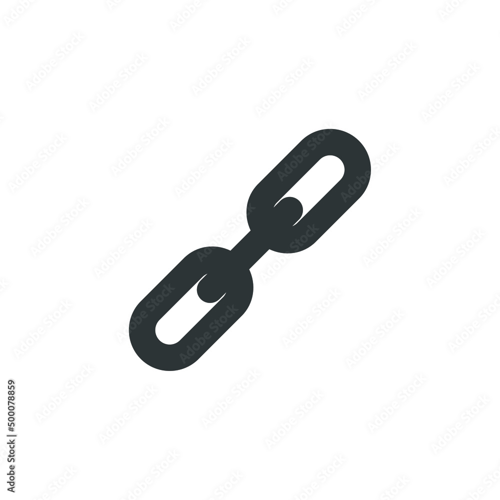 Vector sign of the link symbol is isolated on a white background. link icon color editable. Vector sign of the link symbol is isolated on a white background. link icon color editable.
