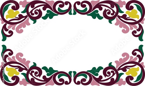 Floral pattern. carving wood pattern