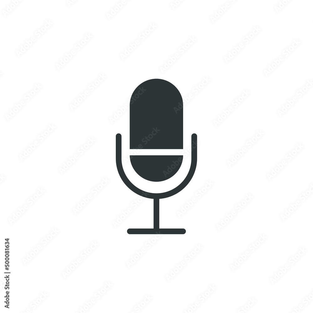 Vector sign of the podcast symbol is isolated on a white background. podcast icon color editable. Vector sign of the podcast symbol is isolated on a white background. podcast icon color editable.