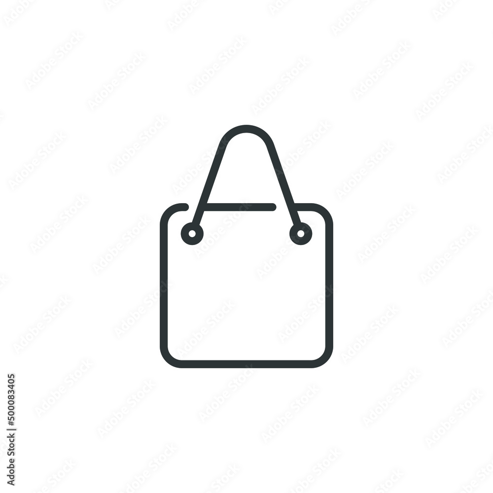 Vector sign of the shoping bag symbol is isolated on a white background. shoping bag icon color editable. Vector sign of the shoping bag symbol is isolated on a white background. shoping bag icon color editable.