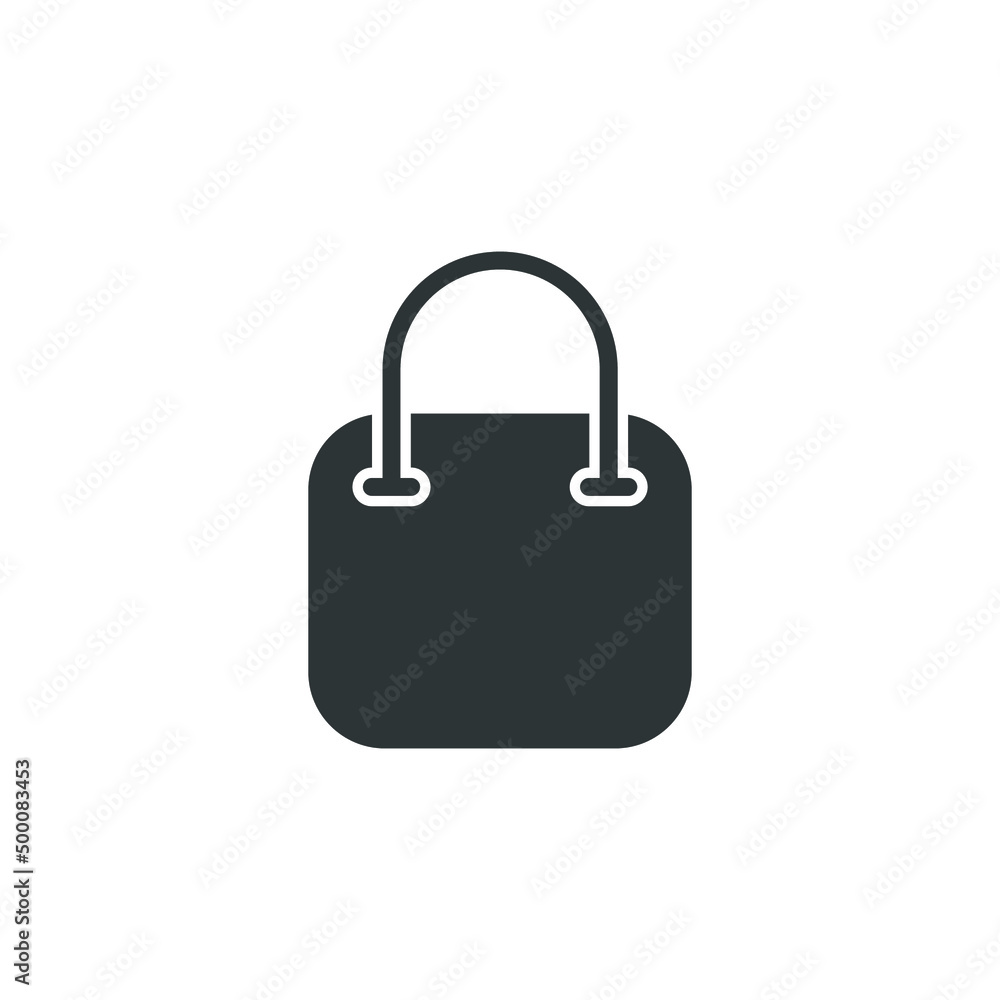 Vector sign of the shoping bag symbol is isolated on a white background. shoping bag icon color editable. Vector sign of the shoping bag symbol is isolated on a white background. shoping bag icon color editable.