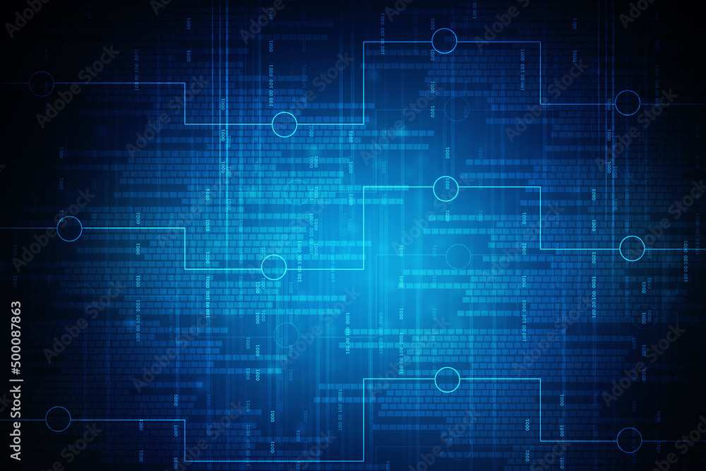 2d illustration abstract digital binary data on computer screen 2d illustration abstract digital binary data on computer screen