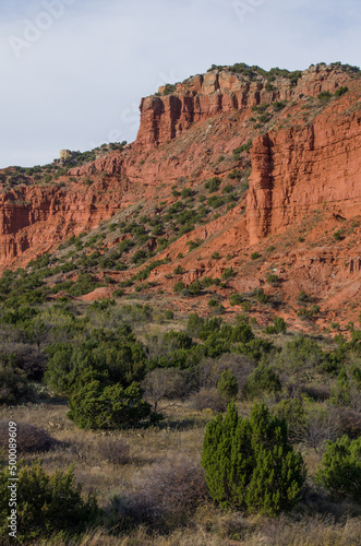 Evidence of erosion over aeons of time at Caprock Canyons State Park.