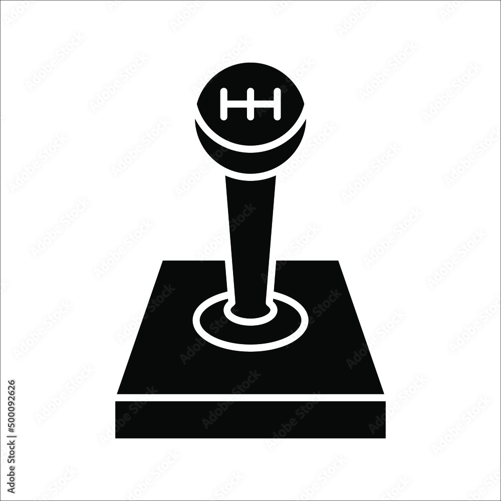 Gear shift line icon, outline vector sign, vector illustration isolated on white background Gear shift line icon, outline vector sign, vector illustration isolated on white background