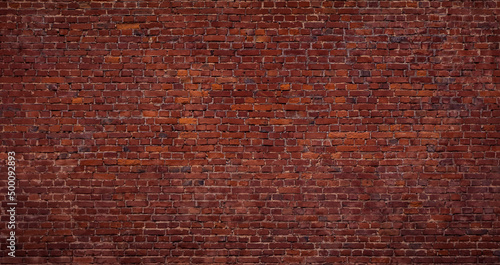 Beautiful Panoramic large brick wall Background