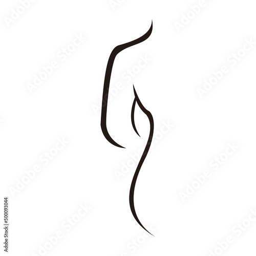 woman body vector icon sign 