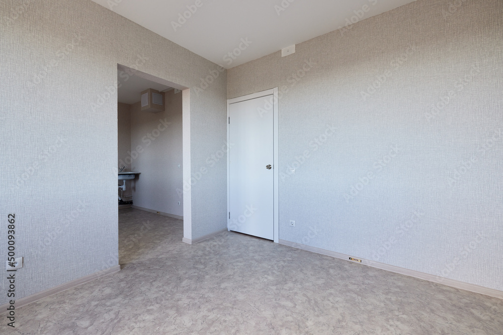 Typical finishing of an apartment in a new building. Real estate object. Typical finishing of an apartment in a new building. Real estate object.
