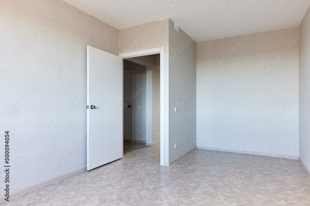 Typical finishing of an apartment in a new building. Real estate object. Typical finishing of an apartment in a new building. Real estate object.
